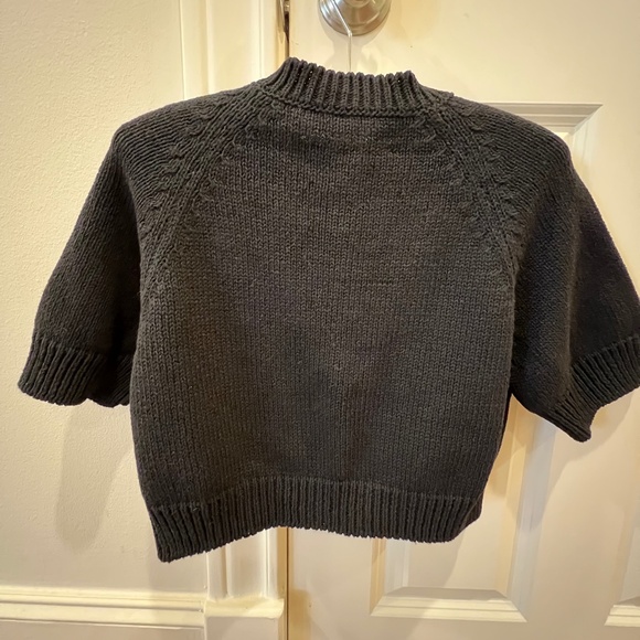 Cordera Top/Sweater - Cropped, Black - Picture 5 of 11